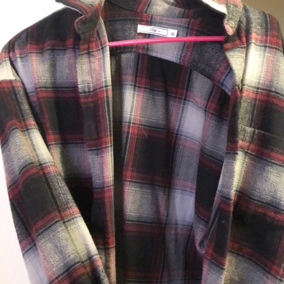 Obey flannel shirt jacket - Picture 3 of 3